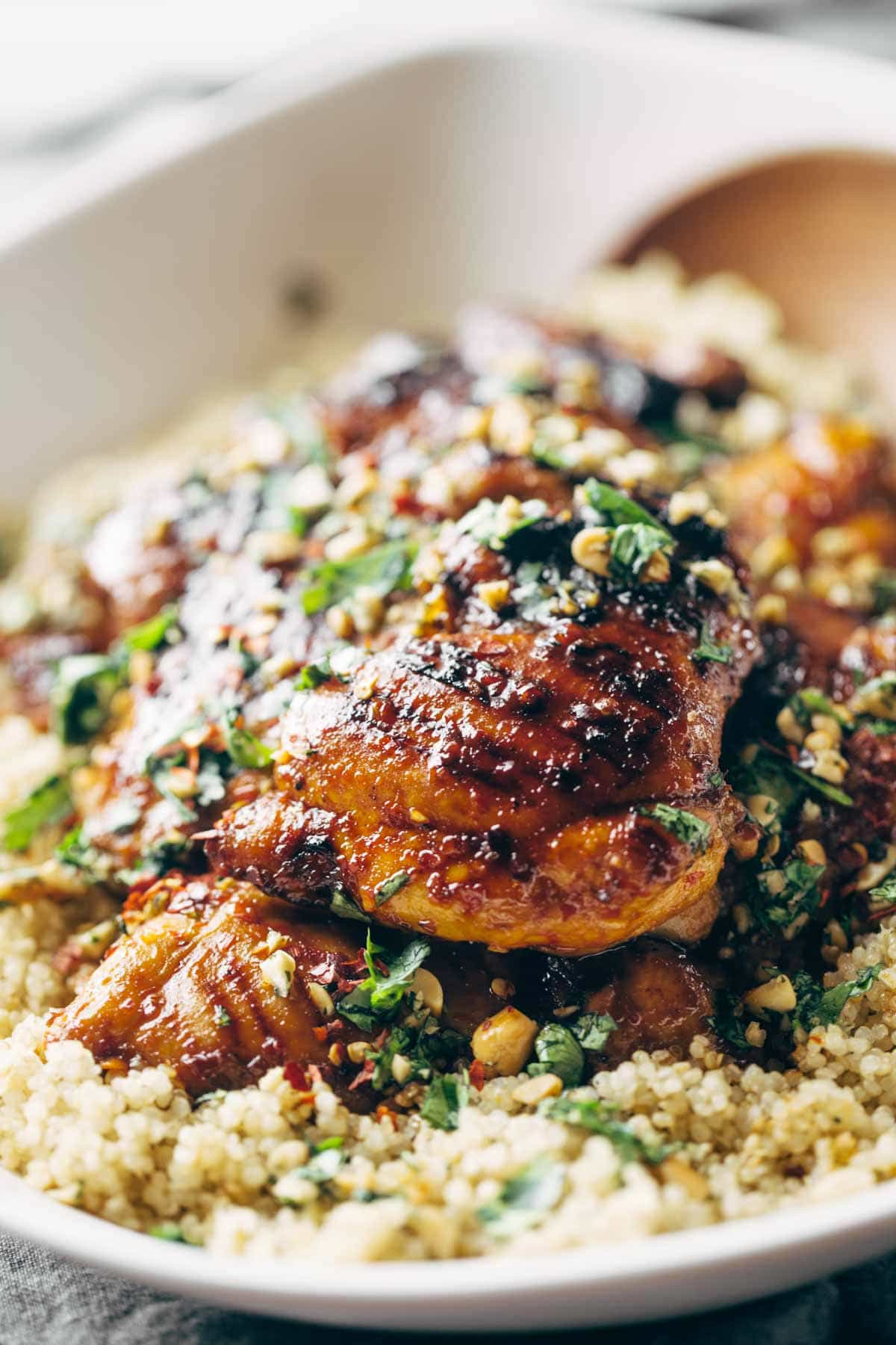 Quinoa Recipes With Chicken
 Spicy Thai Chicken and Quinoa Recipe Pinch of Yum