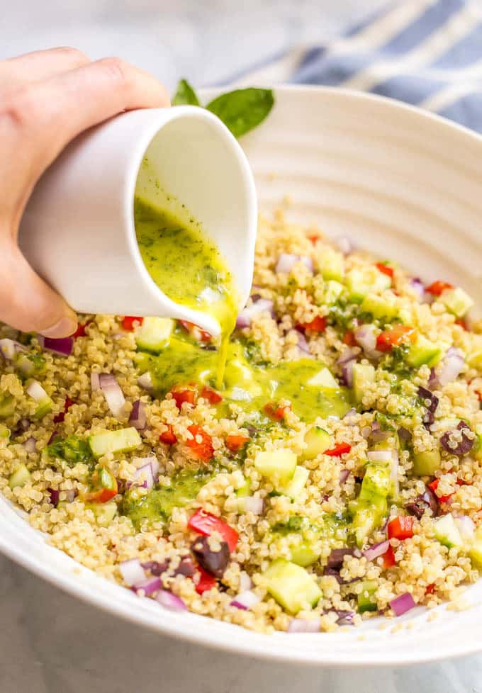Quinoa Salad Mediterranean
 Mediterranean quinoa salad ve arian GF Family Food