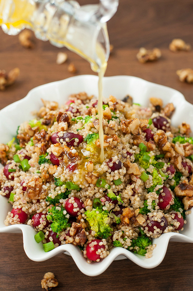 Quinoa Salad Recipe
 Cranberry Quinoa Salad with Can d Walnuts