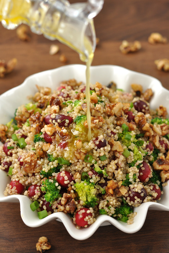 Quinoa Salad Recipes
 Cranberry Quinoa Salad with Can d Walnuts