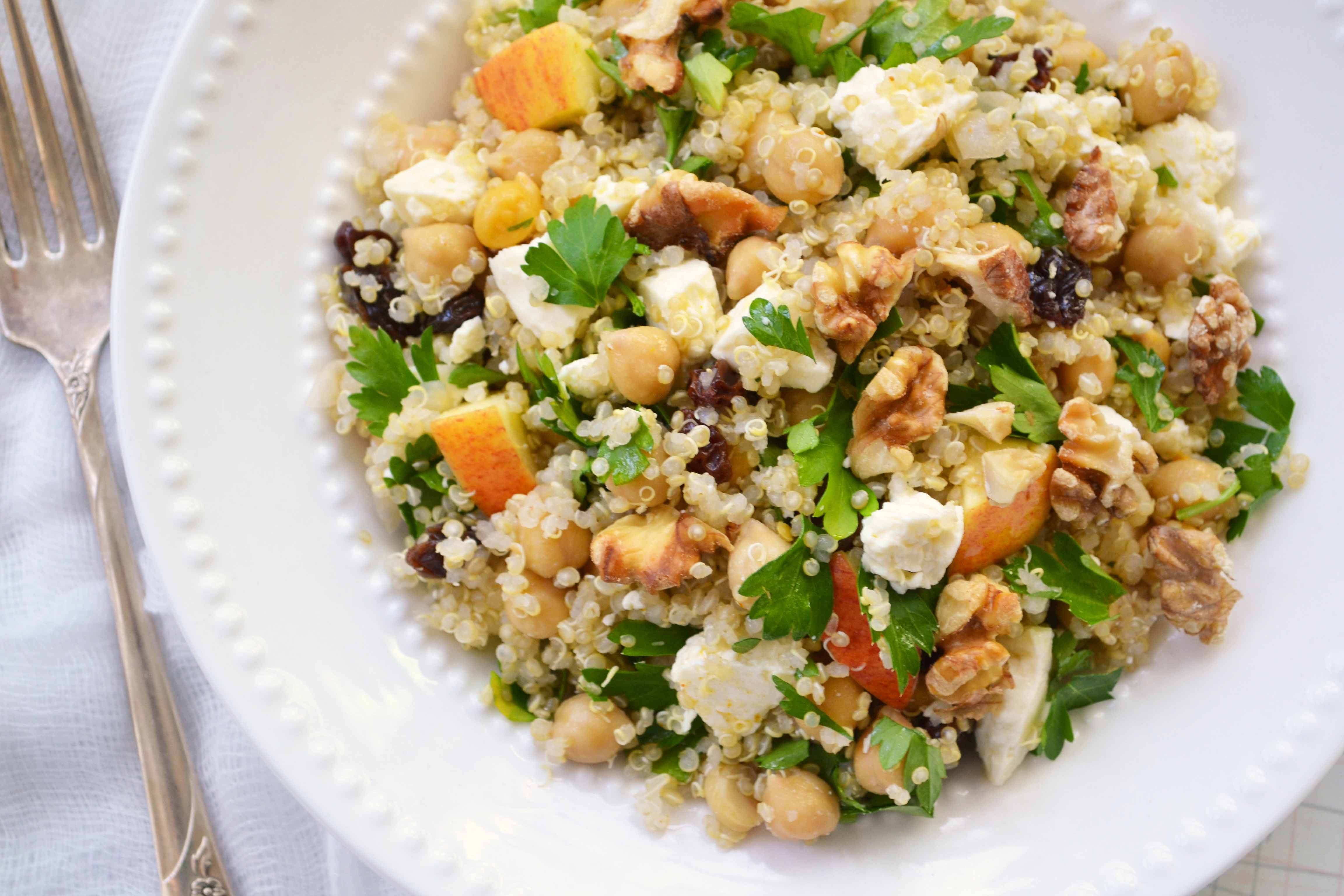 Quinoa Salad Recipes
 Quinoa Salad with Chickpeas Feta and Apples Dinner With