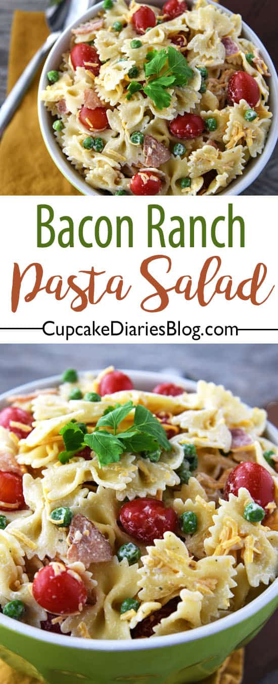 Ranch Pasta Salad
 Bacon Ranch Pasta Salad