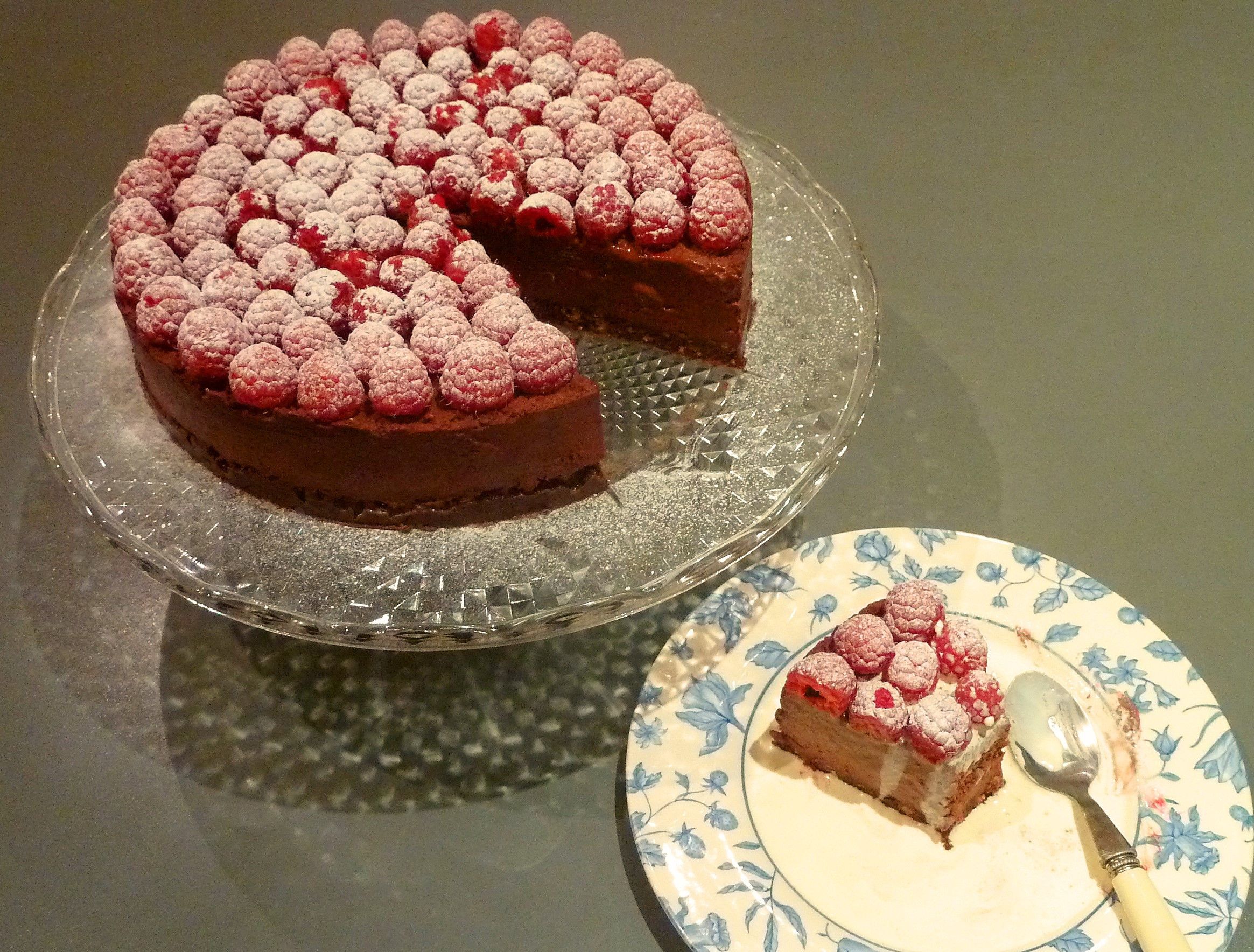 Raspberry Mousse Cake
 RASPBERRY CHOCOLATE MOUSSE CAKE