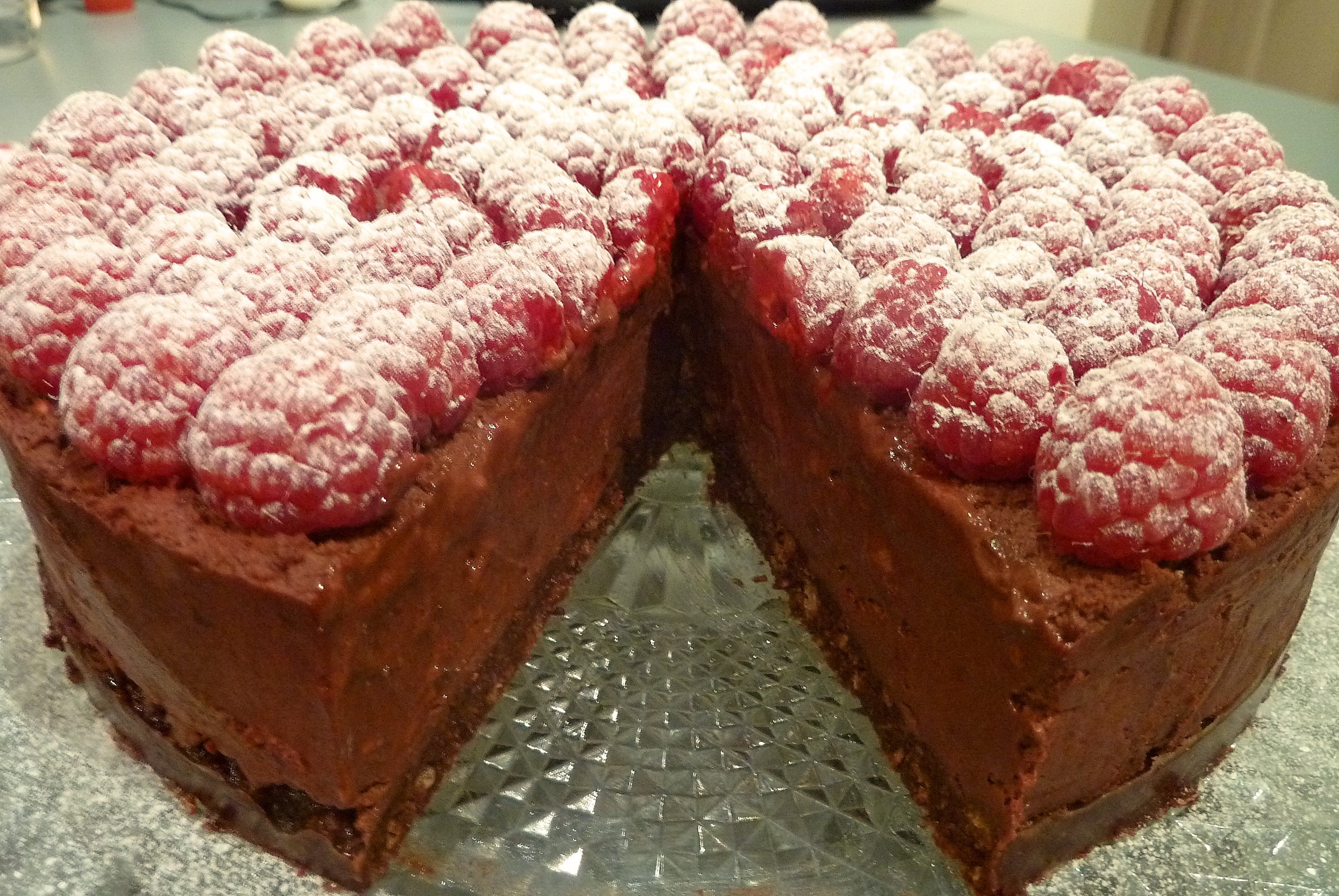 Raspberry Mousse Cake
 RASPBERRY CHOCOLATE MOUSSE CAKE