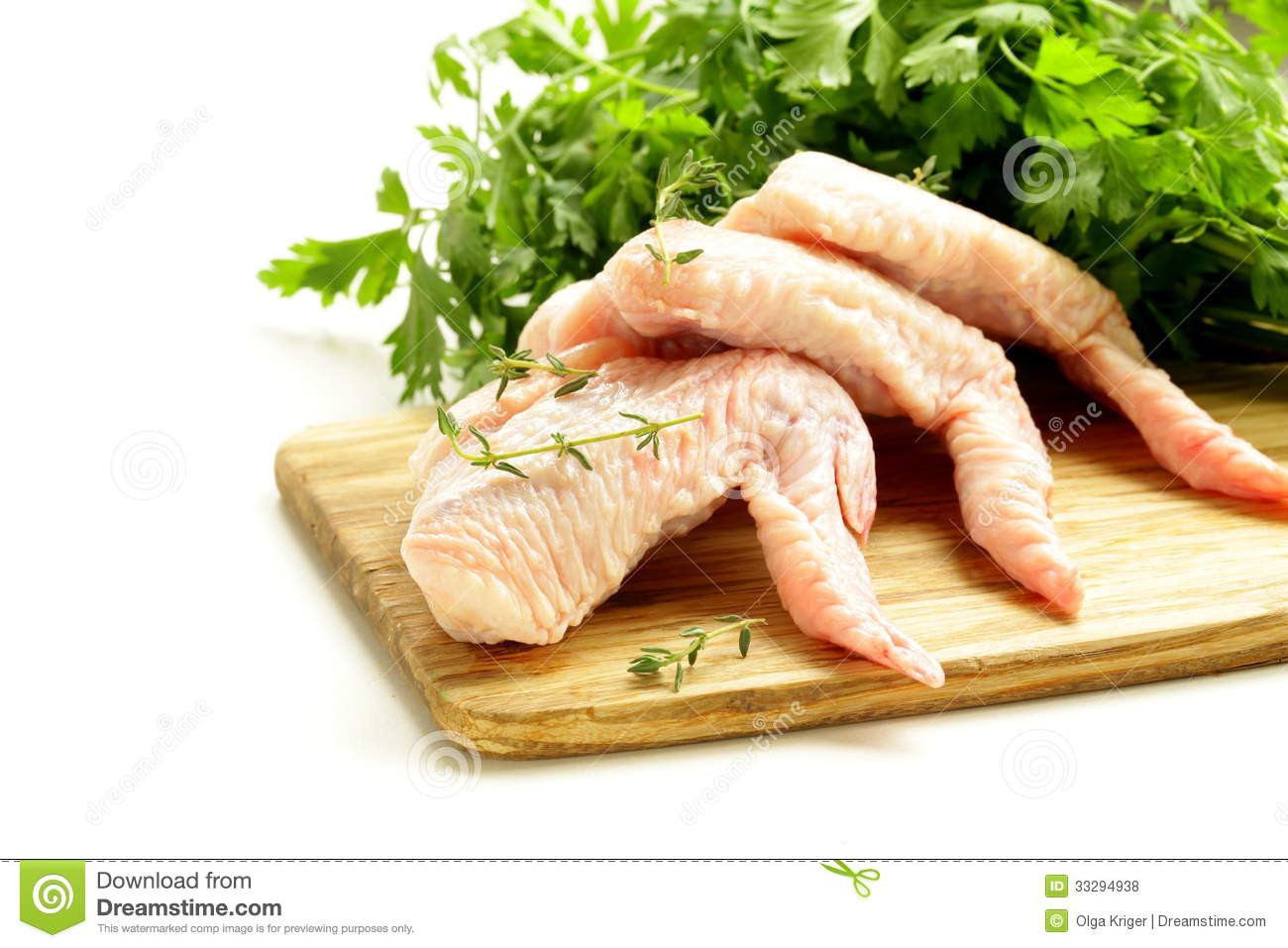 Raw Chicken Wings
 Raw Chicken Wings Chopping Board Royalty Free Stock