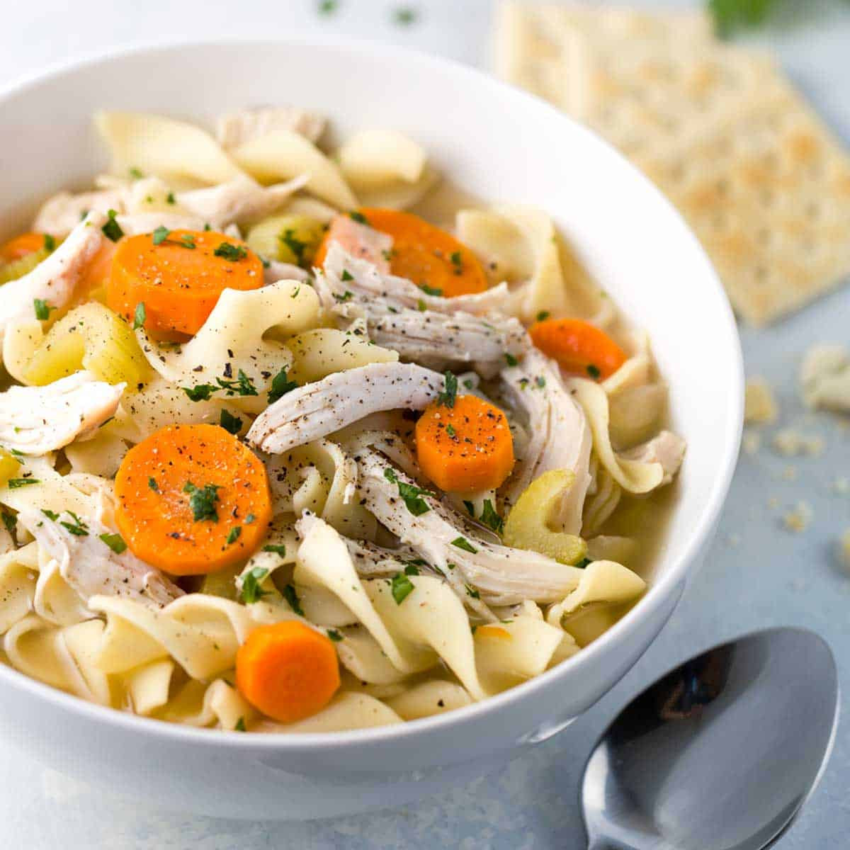 Recipe For Chicken Soup
 Easy Slow Cooker Chicken Noodle Soup Recipe