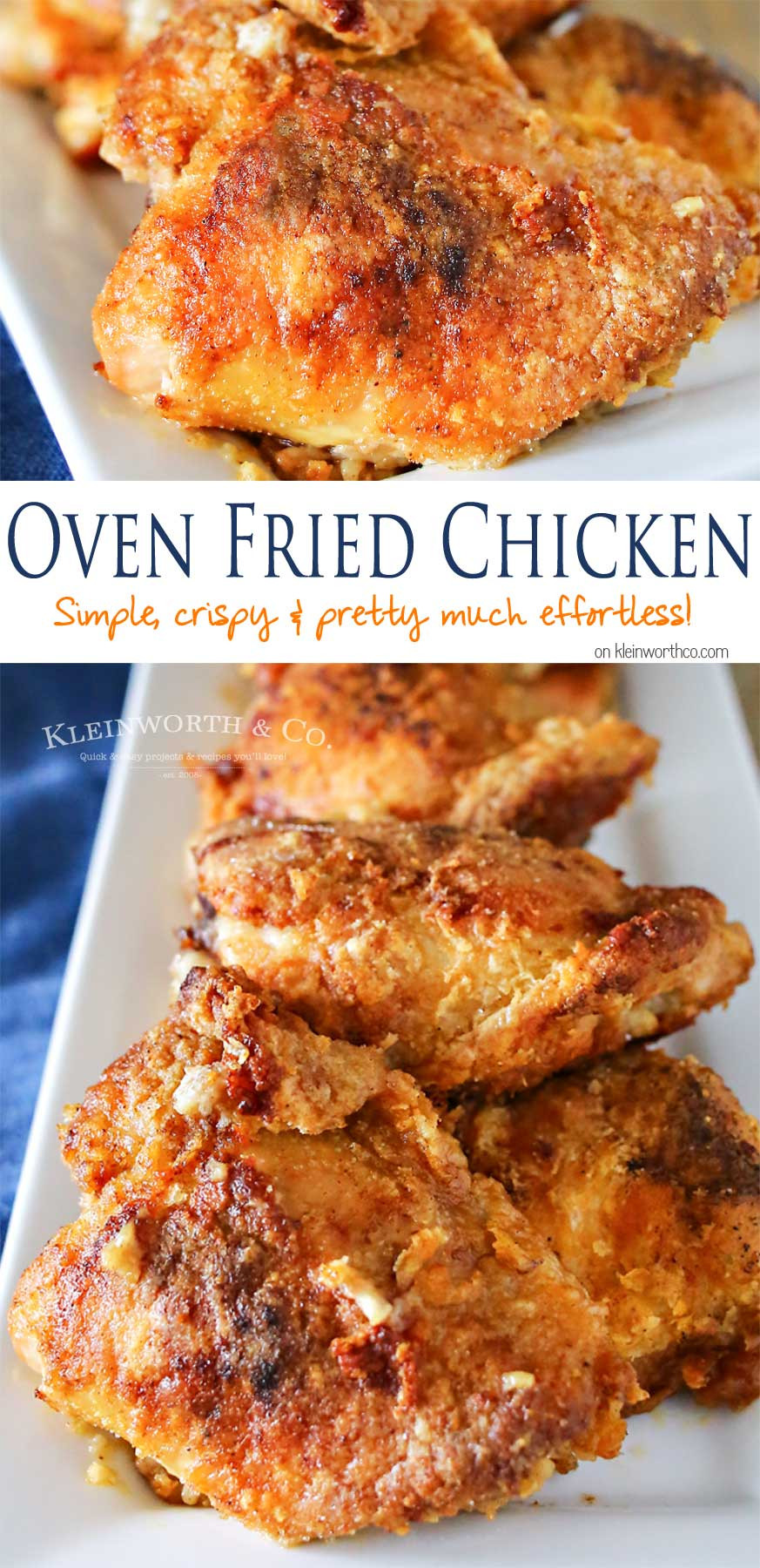 Recipe For Oven Fried Chicken
 Oven Fried Chicken Kleinworth & Co