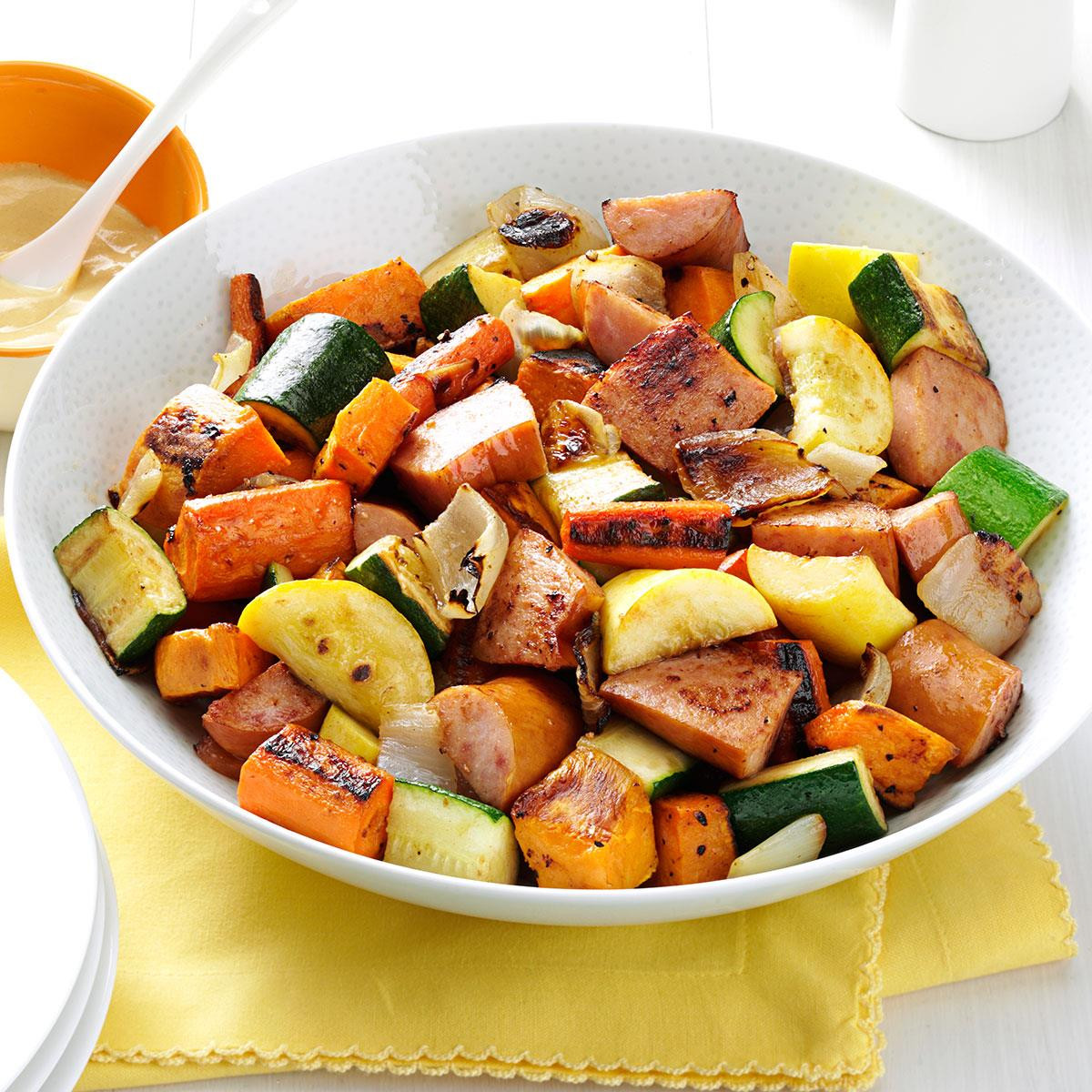 Recipe For Roasted Vegetables
 Roasted Kielbasa & Ve ables Recipe