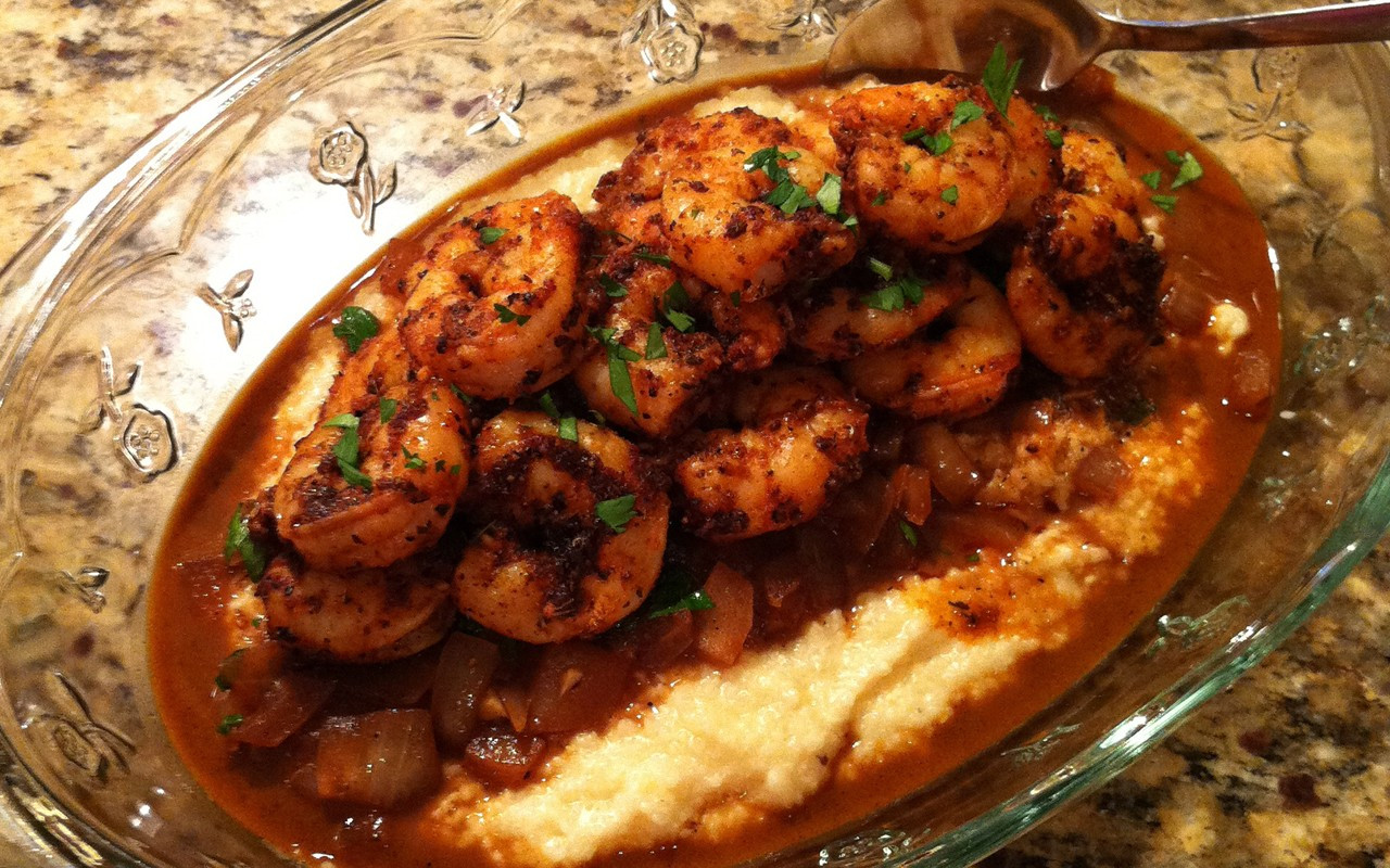 Recipe For Shrimp And Grits
 [RECIPE] April s Blackened Shrimp and Grits EBONY