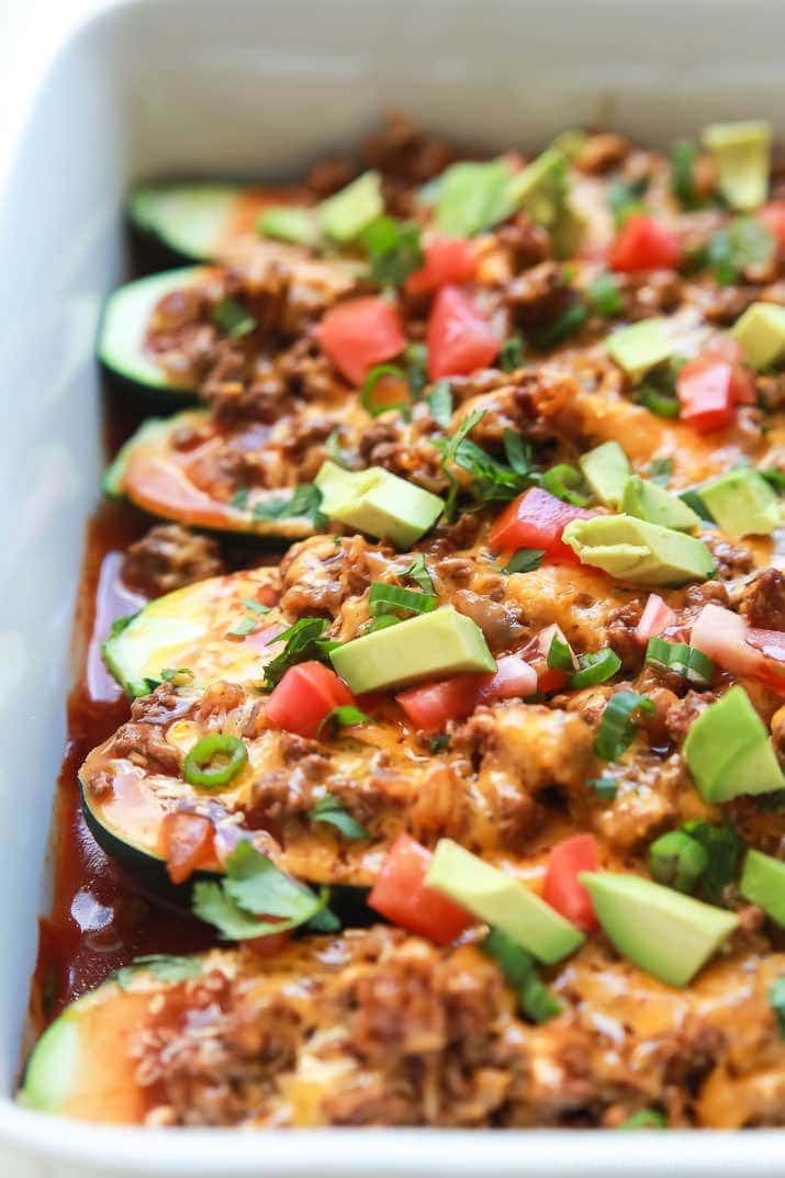 Recipe Ground Beef
 Ground Beef Enchilada Zucchini Boats