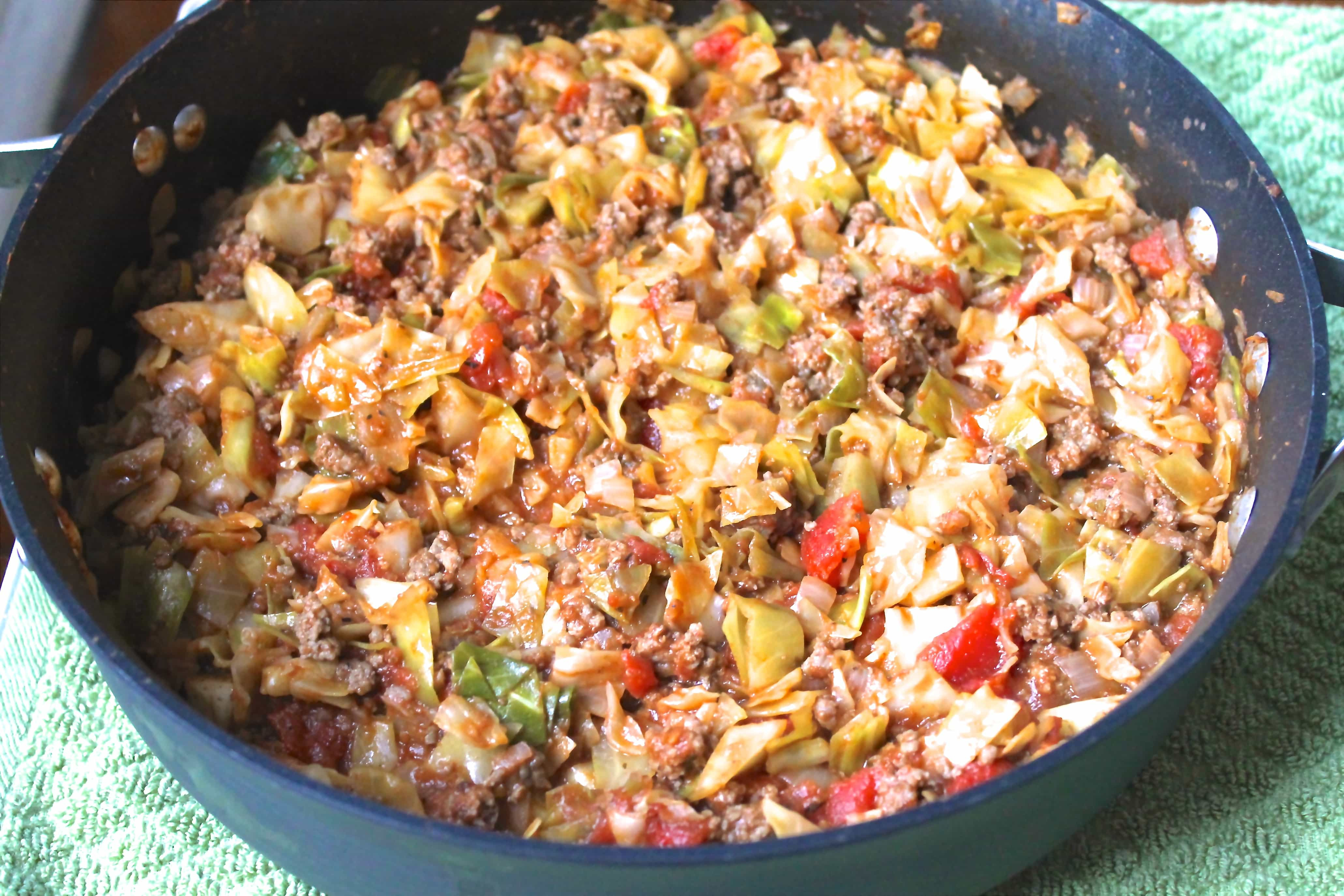 Recipe Ground Beef
 Amish e Pan Ground Beef and Cabbage Skillet Smile Sandwich