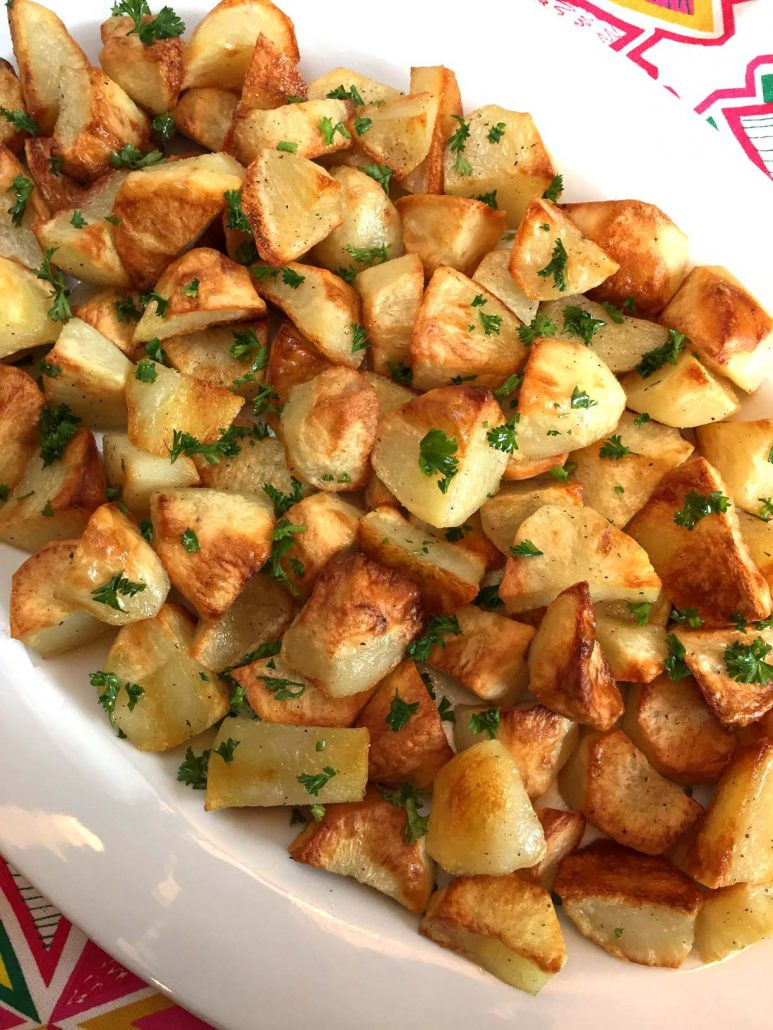 Recipe Roasted Potatoes
 Easy Oven Roasted Potatoes Recipe – Best Ever – Melanie Cooks