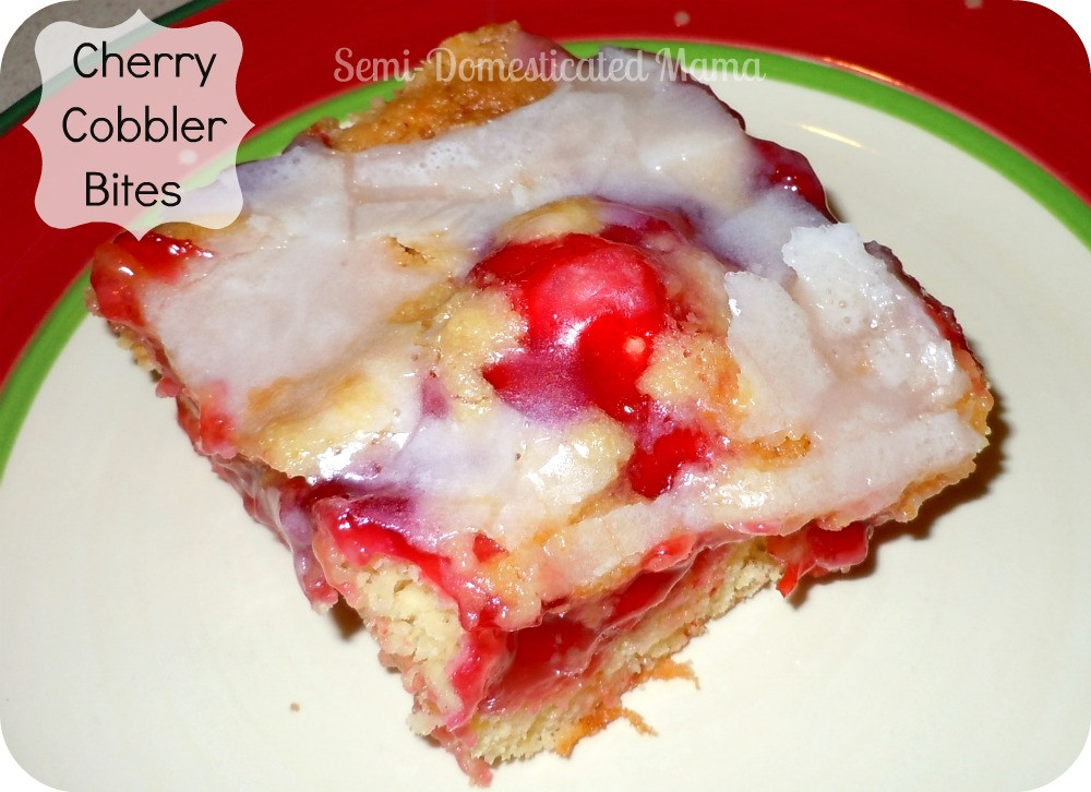 Recipes Using Cherry Pie Filling
 Cherry Cobbler Bites