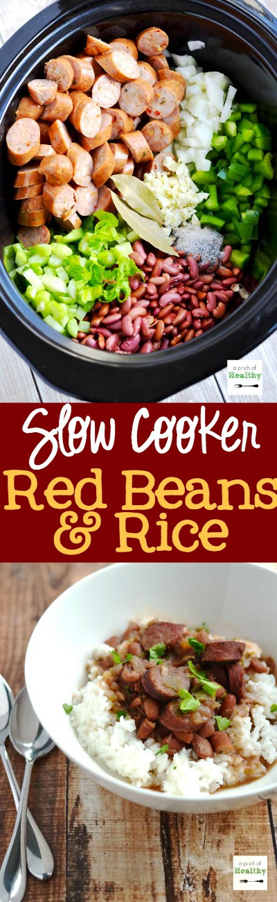 Red Beans And Rice Slow Cooker
 Red Beans and Rice in the Slow Cooker A Pinch of Healthy