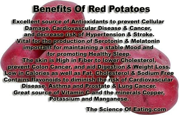 Red Potato Nutrition
 Red potatoes Nutrition health Pinterest