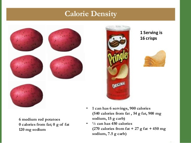 Red Potato Nutrition
 Calorie Density HEAL Workshop Session 2