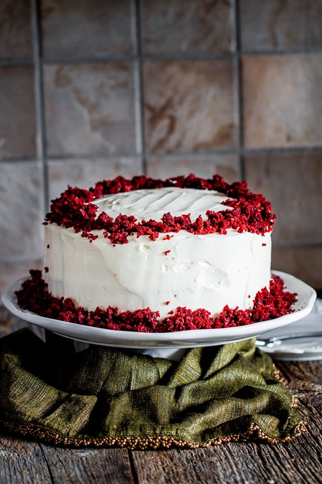 Red Velvet Cake Icing
 Red Velvet Cake With Cream Cheese Icing Recipe — Dishmaps