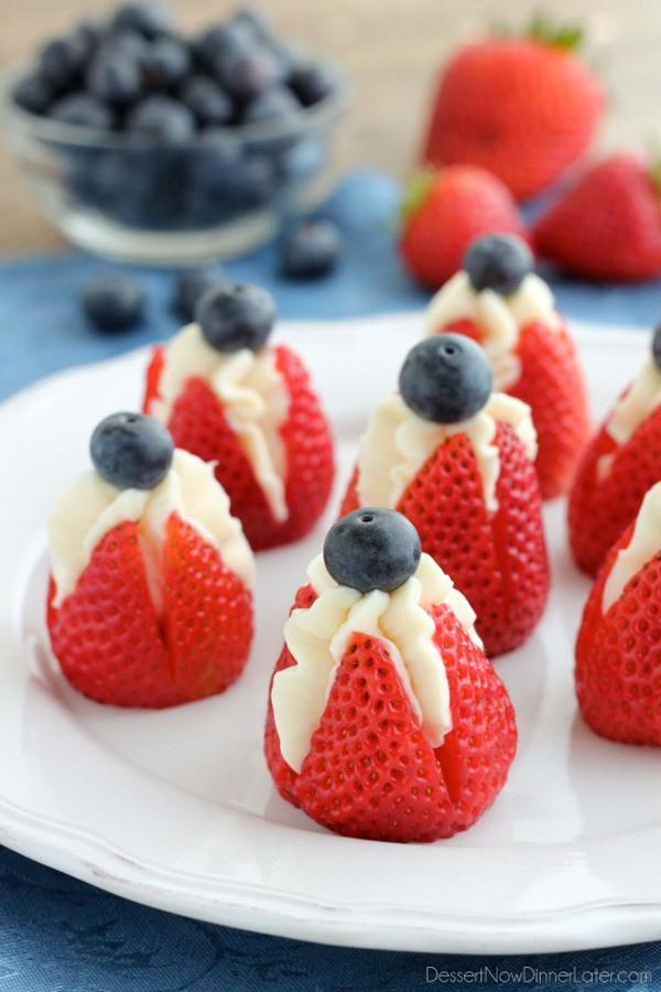 Red White Blue Dessert
 20 red white and blue desserts for the Fourth of July