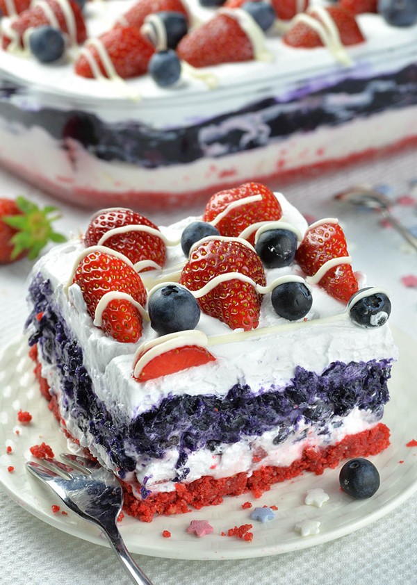 Red White Blue Dessert
 20 red white and blue desserts for the Fourth of July