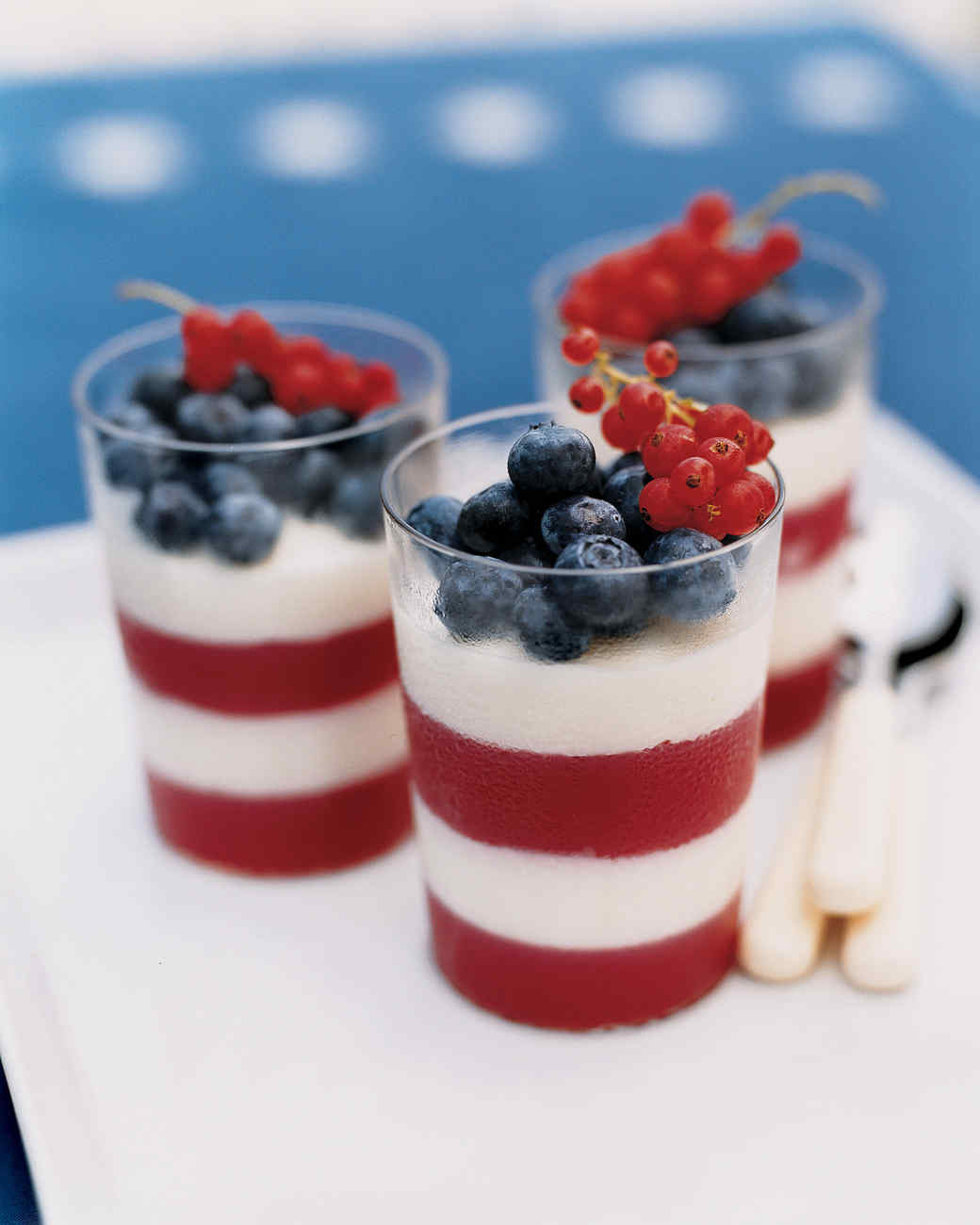 Red White Blue Dessert
 Red White and Blue Parfaits