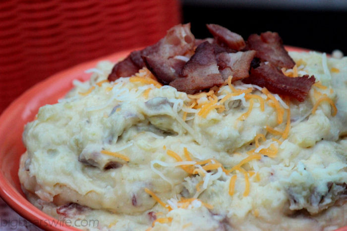 Redskin Mashed Potatoes
 Three Cheese Loaded Red Skin Mashed Potatoes BGFarmTour