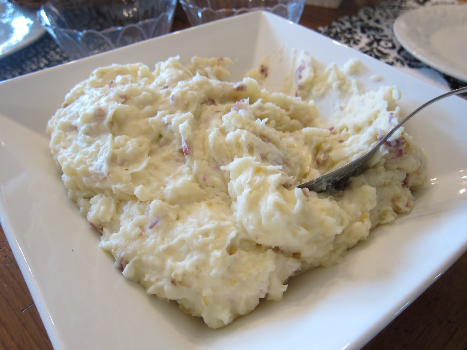 Redskin Mashed Potatoes
 Mashed Redskin Potatoes