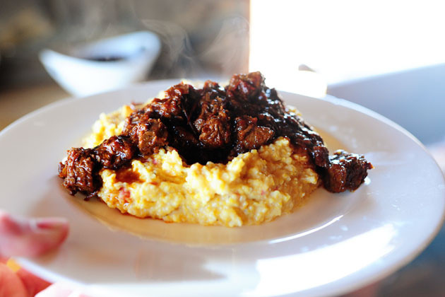 Ree Drummond Beef Stew
 Spicy Stewed Beef with Creamy Cheddar Grits