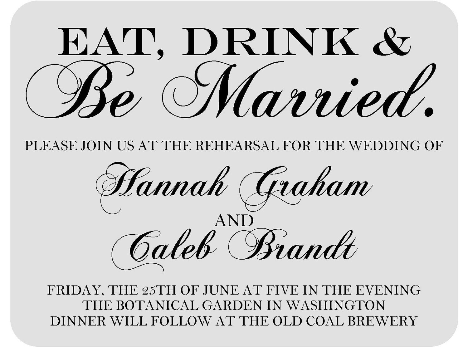 Rehearsal Dinner Invites
 Wedding Rehearsal Dinner Invitations FREE SHIPPING