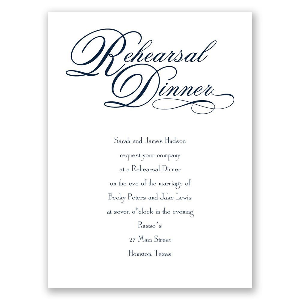 Rehearsal Dinner Invites
 Rehearsal Dinner Petite Invitation