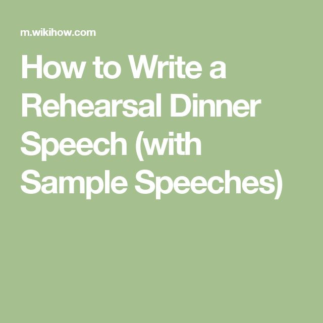 Rehearsal Dinner Speech
 Best 25 Rehearsal dinner speech ideas on Pinterest
