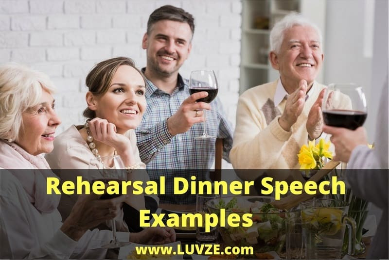 Rehearsal Dinner Speech
 Rehearsal Dinner Speech Examples