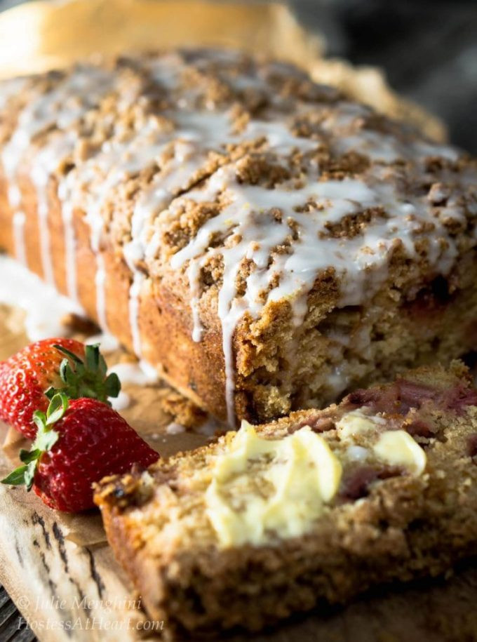 Rhubarb Bread Recipes
 Strawberry Rhubarb Bread with Streusel Topping