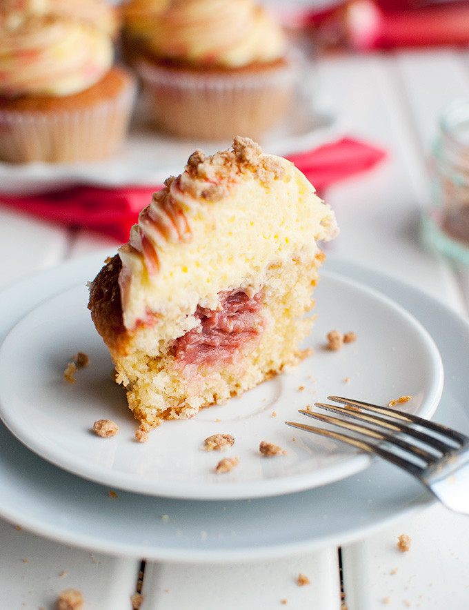 Rhubarb Custard Cupcakes
 Rhubarb and Custard Cupcakes The Tough Cookie