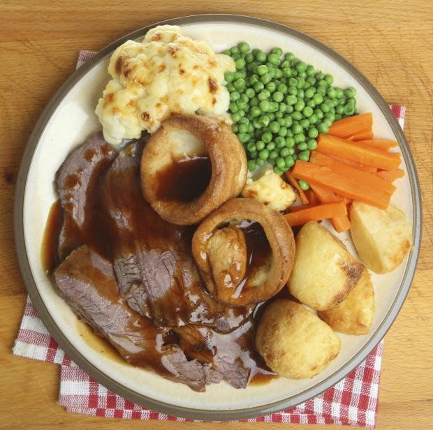 Roast Beef Dinner
 20 hangover foods ranked from worst to best