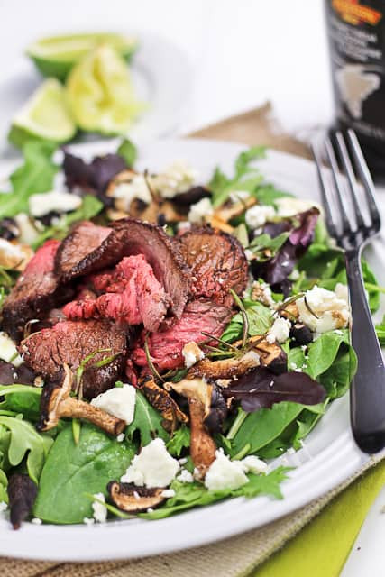 Roast Beef Salad
 Leftover Roast Beef Salad with Shiitake Mushrooms and Soft