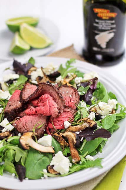 Roast Beef Salad
 Leftover Roast Beef Salad with Shiitake Mushrooms and Soft