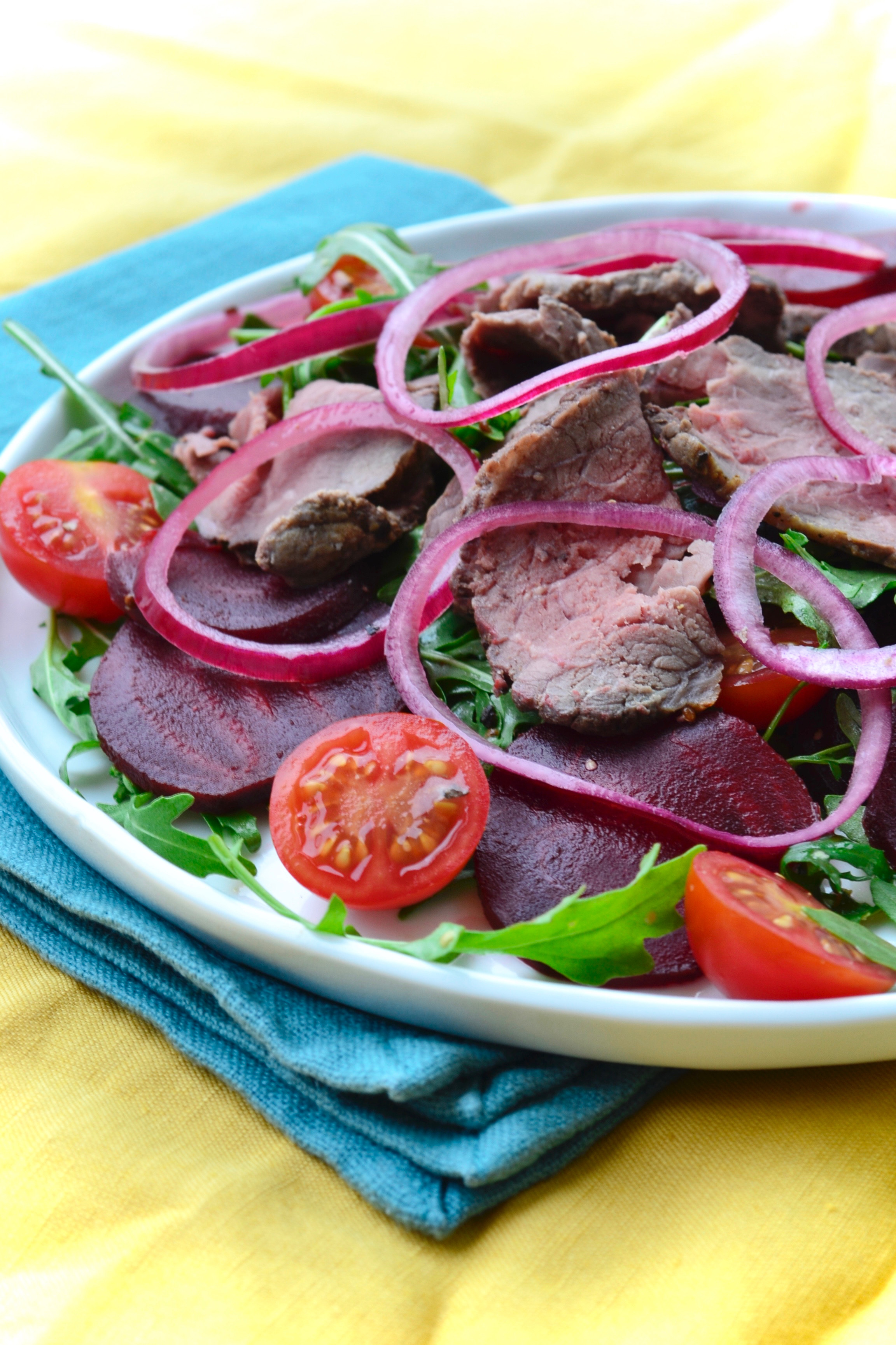 Roast Beef Salad
 Rare Roast Beef Salad