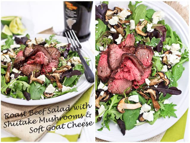 Roast Beef Salad
 Leftover Roast Beef Salad with Shiitake Mushrooms and Soft