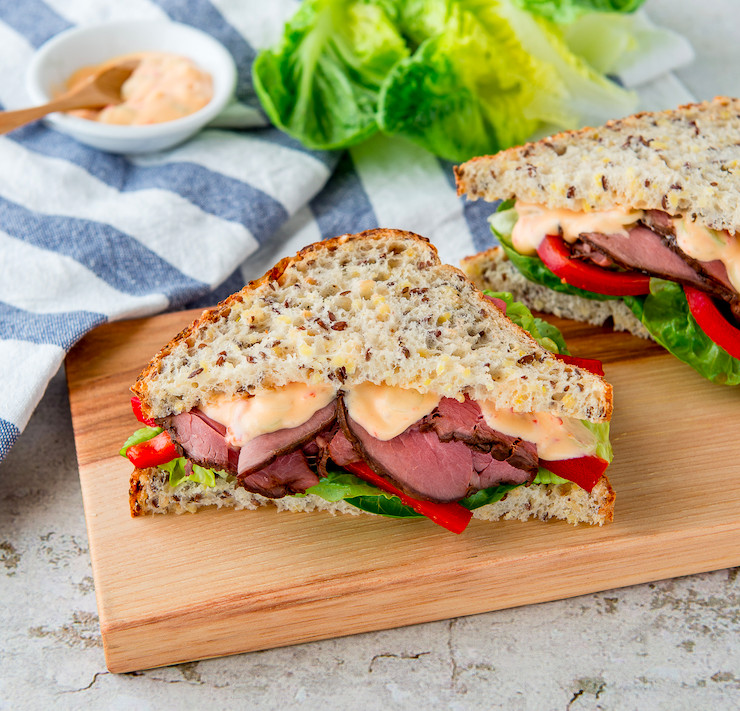 Roast Beef Salad
 Chilli Roast Beef & Salad Sandwich