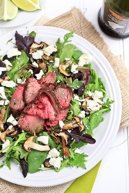 Roast Beef Salad
 Leftover Roast Beef Salad with Shiitake Mushrooms and Soft