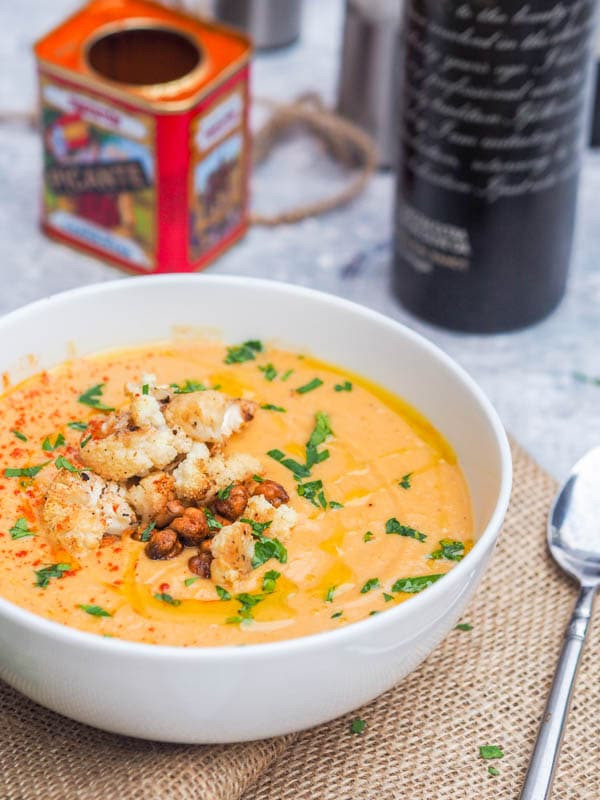 Roasted Cauliflower Soup
 Roasted Cauliflower Soup with Garlic GF Vegan A