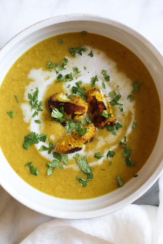 Roasted Cauliflower Soup
 Turmeric Roasted Cauliflower Soup