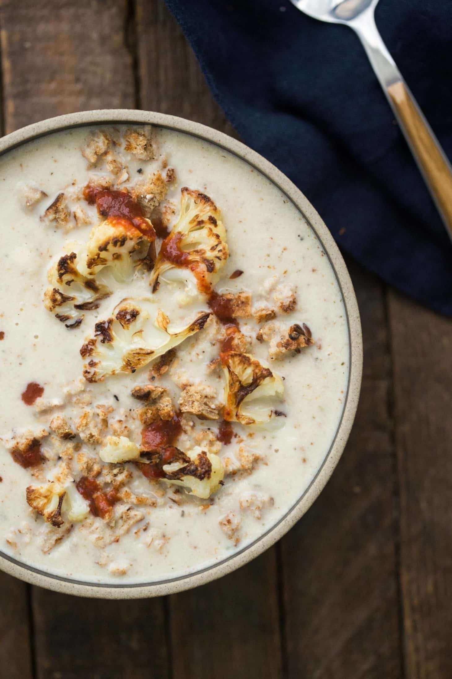 Roasted Cauliflower Soup
 Roasted Cauliflower Soup Naturally Ella