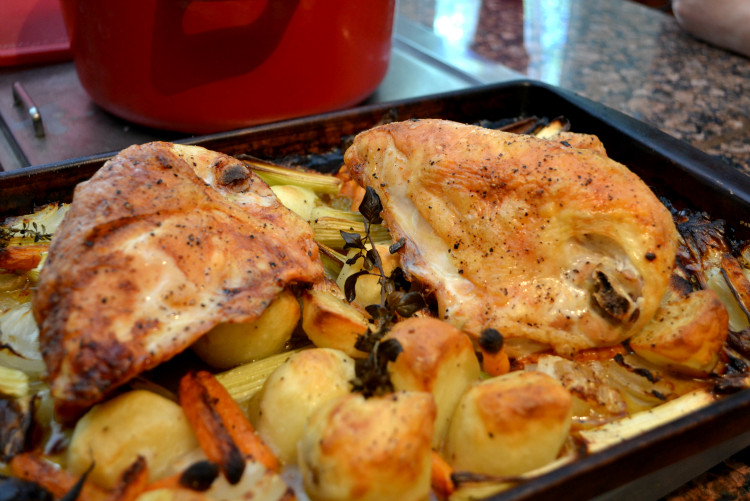 Roasted Chicken Breast And Vegetables
 A Cook and Her Books Weeknight Roast Chicken with Ve ables