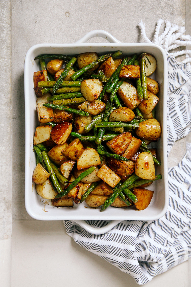 Roasted New Potatoes
 Balsamic Roasted New Potatoes with Asparagus Wallflower