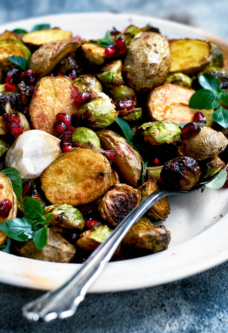 Roasted New Potatoes
 Spicy Roasted New Potatoes and Brussels Sprouts