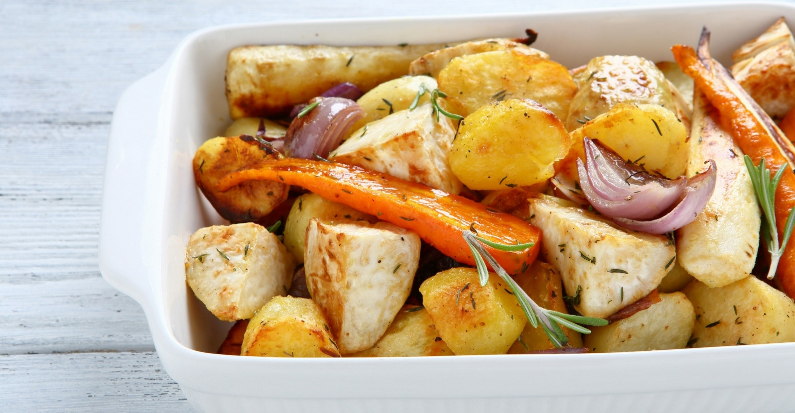 Roasted Potatoes And Carrots And Onions
 Carrots & Potatoes Roasted with ion & Garlic