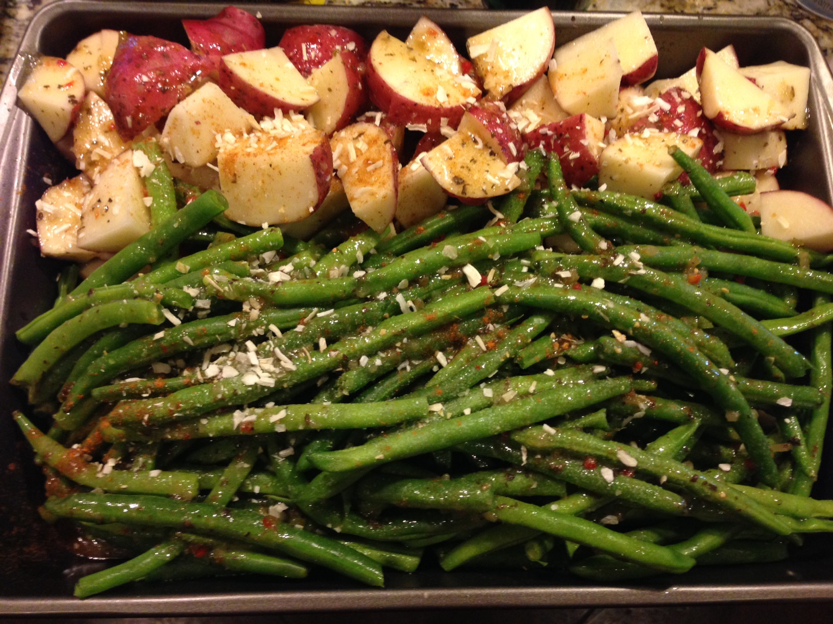 Roasted Potatoes And Green Beans
 Day 5 8 AdvoCare 24 Day Challenge Not So Gourmet