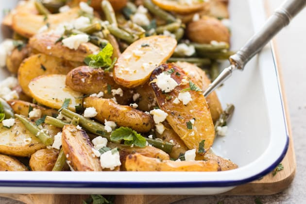 Roasted Potatoes And Green Beans
 Greek Roasted Potatoes and Green Beans Food Fanatic