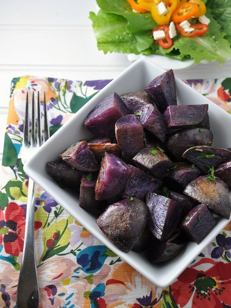 Roasted Purple Potatoes
 Italian Roasted Purple Potatoes Recipe Gluten Free